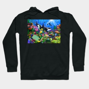 Orca's Tropical Reef Hoodie